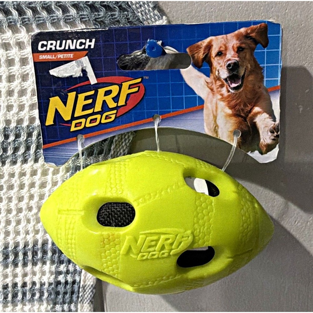 Nerf Dog Crunch Durable Thermoplastic Rubber Ball Dog Toy, S #02185